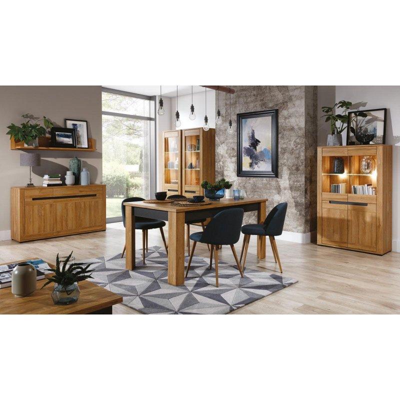 Meşe Grandson ve Grafit Renkli 149 cm Genişliğinde Modern TV Ünitesi - 82093