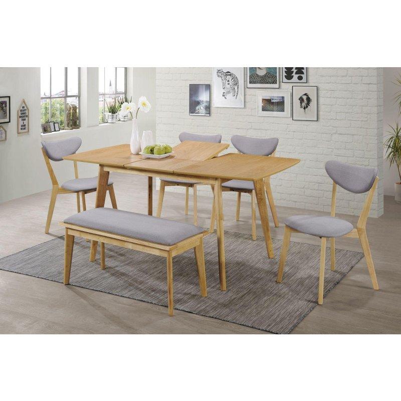 Meşe Rengi Rozkładany Yemek Masası 120-160x80 cm - 82984