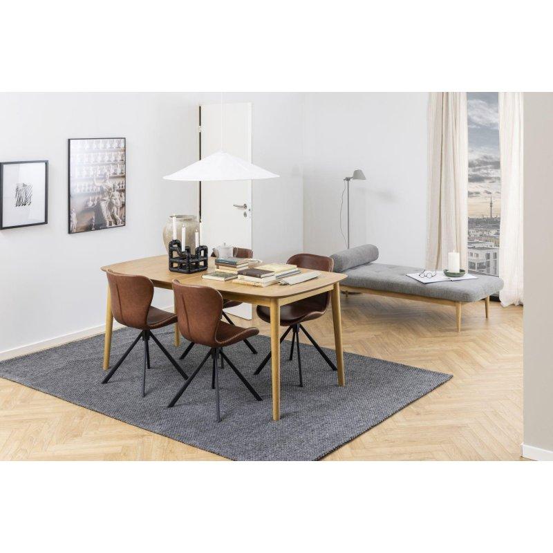 Meşe Renginde Açılır Kapanır Yemek Masası 180-219x90 cm - 82948