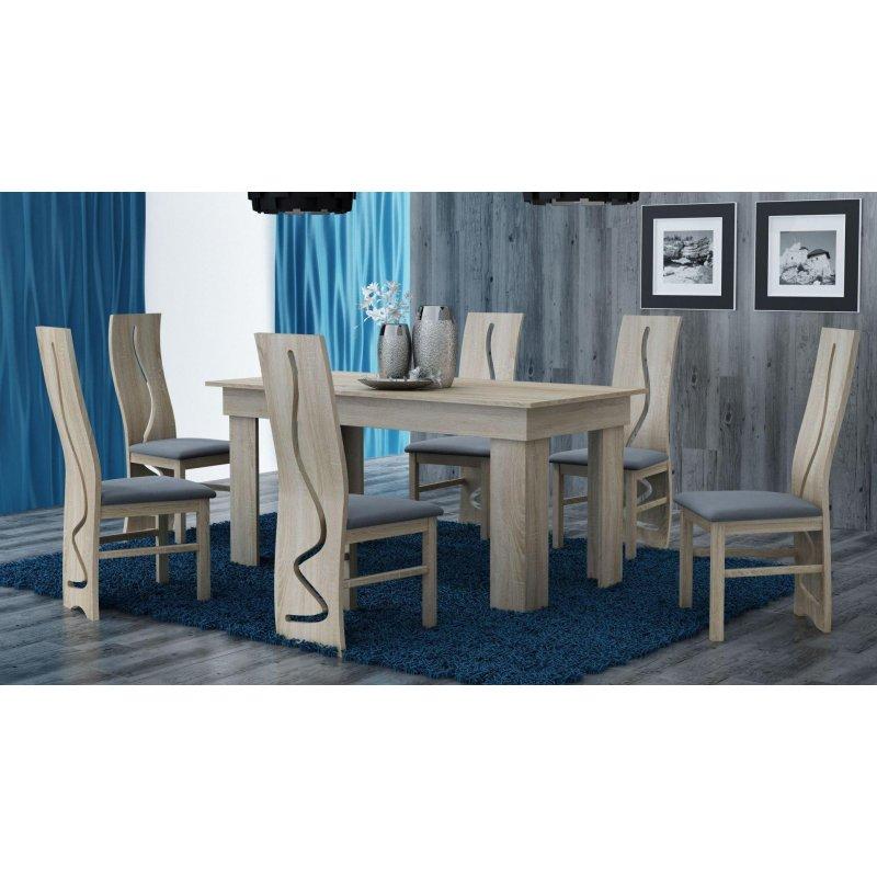 Meşe Sonoma Renginde 160x80 cm Dikdörtgen Yemek Masası - 82921