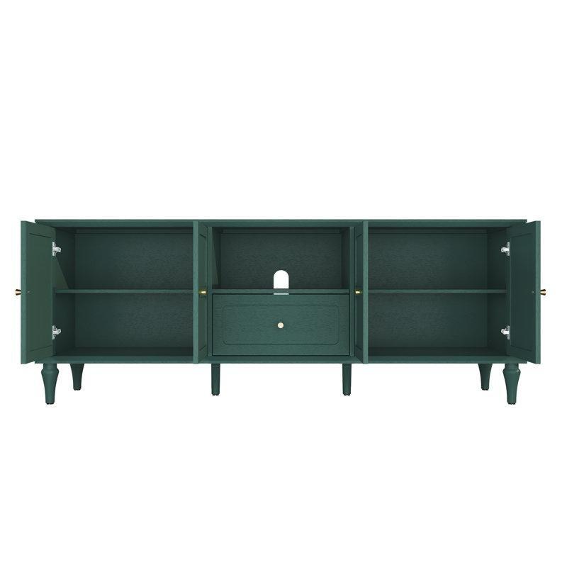 Orta Yüzyıl Tasarımlı Yeşil MDF TV Konsolu 170 cm - 80824