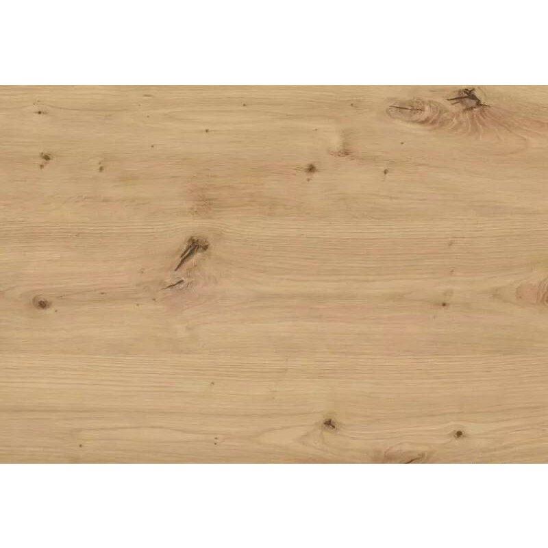 Siyah Çerçeveli Doğal Meşe Zanaatkar 100x60 cm Yemek Masası - 82927