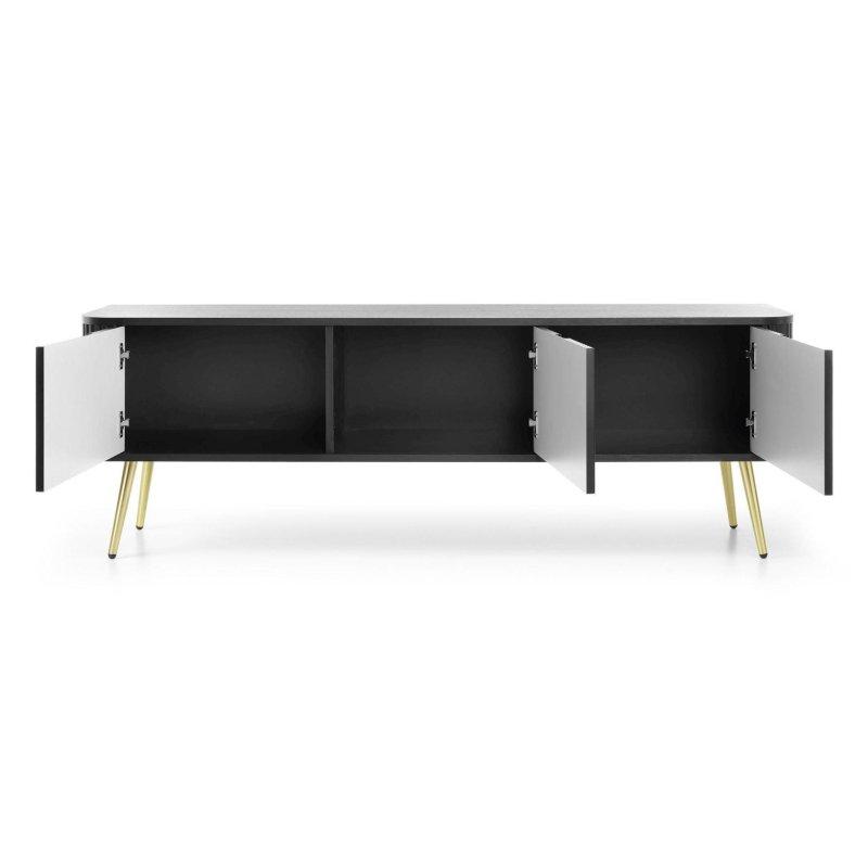 Siyah Gold Ayaklı Modern TV Ünitesi 168x57 cm - 82222