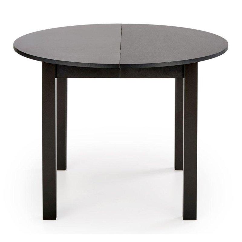 Siyah Laminat Açılır Yuvarlak Yemek Masası 102x102 cm - 82879