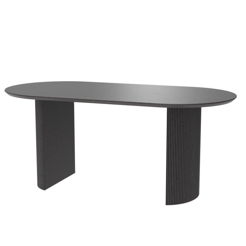 Siyah Ryfleli Yemek Masası 180x90 cm - 82870
