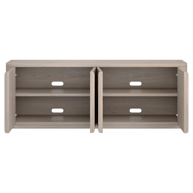 Siyah Tahıl Desenli Modern TV Konsolu 173 cm - 80986