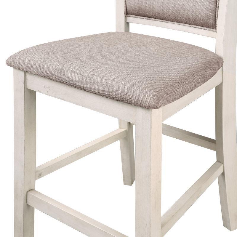 Açık Ahşap Yuvarlak Mutfak Masası Takımı 107 cm Dörtlü Sandalyeli - 85720.0