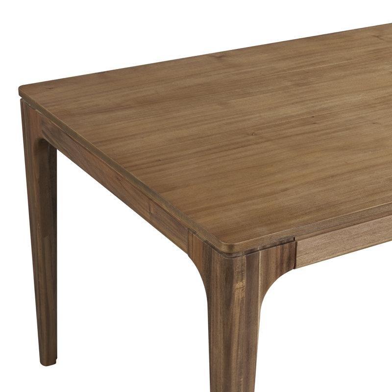 Açık Ceviz Rengi Akasya Ahşap Yemek Masası 200x95 cm - 85930