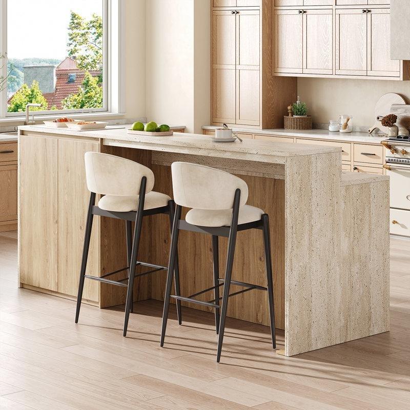 Açık Kahverengi Endüstriyel Ahşap Dolaplı Yemek Masası 230 cm - 86209