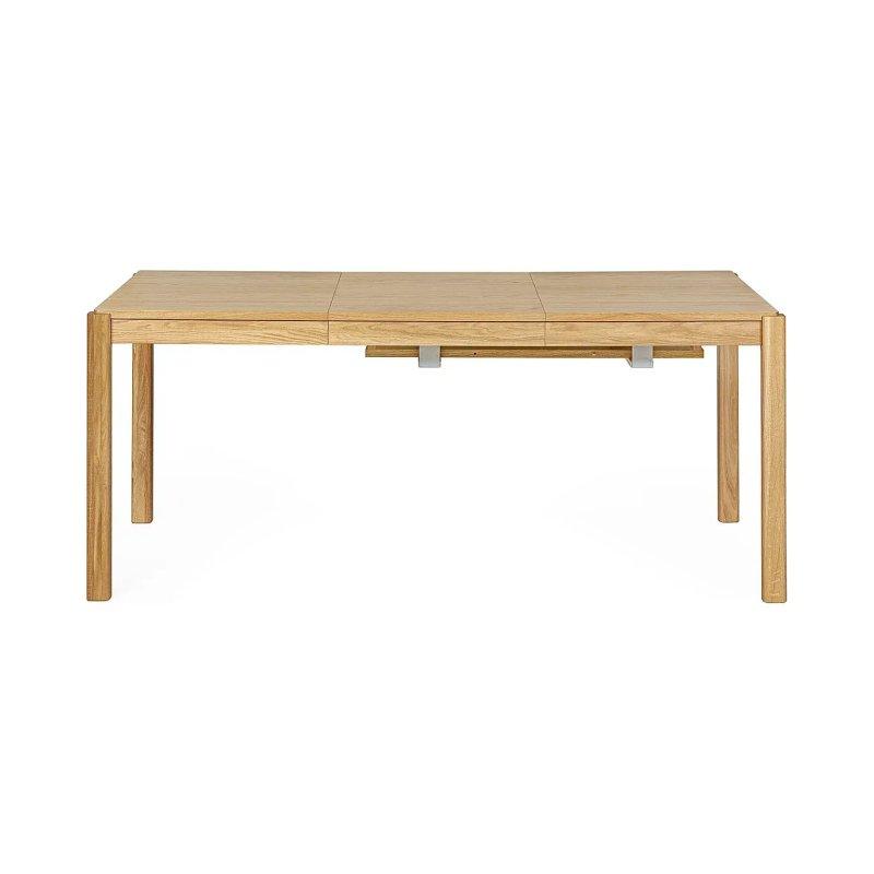 Açık Meşe Rengi Entegre Uzatmalı Dikdörtgen Yemek Masası 125-238 cm - 87142