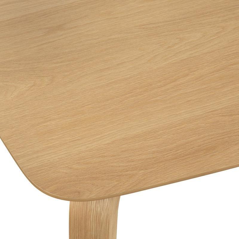 Açık Meşe Renkli Endüstriyel Ahşap Tabanı Yemek Masası 150x90 cm - 87280