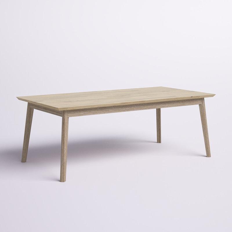 Açık Tonlu Akasya Masif Ahşap 8 Kişilik Yemek Masası 210x107 cm - 87274
