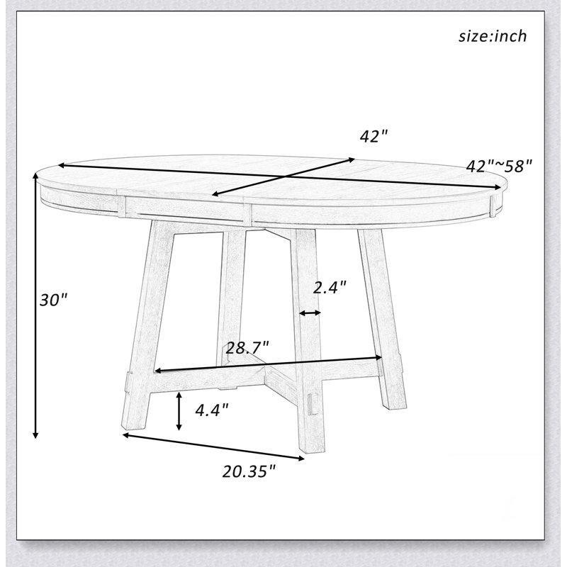 Açılır Kapanır Akaçya Ağaç Oval Yemek Masası 147 cm - 84406