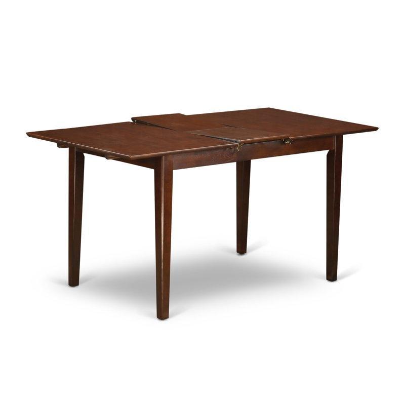 Açılır Mutfak Masası Kiti Kırmızı Kahverengi Ahşap 137x91 cm 5 Parçalı - 85150.0