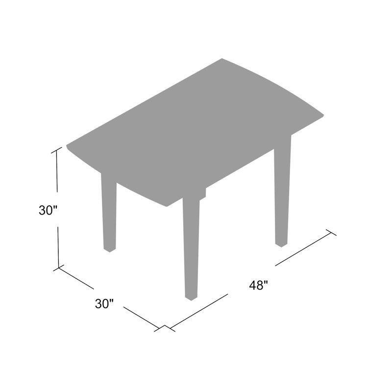 Açılır Yapraklı Masif Ahşap Katlanır Yemek Masası 76x122 cm Taylor Kiraz - 87742