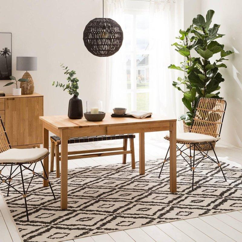 Açılır Yemek Masası Masif Ahşap 80x85 cm Açık Ahşap Rengi - 83800