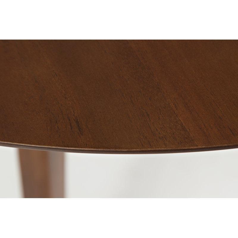 Akasya Ahşap Yuvarlak Yemek Masası 112 cm Kahverengi - 83683