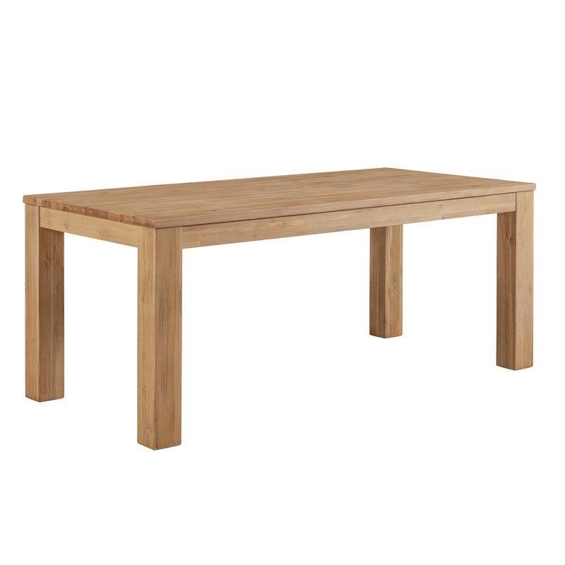 Akasya Masif Ahşap 190 cm Geniş Rustik 8 Kişilik Yemek Masası - 84157