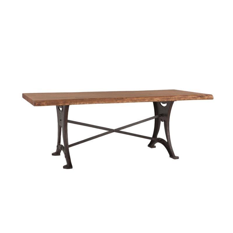 Akasya Masif Ahşap Dönerli Kütük Yemek Masası 77x203x105 cm - 87829