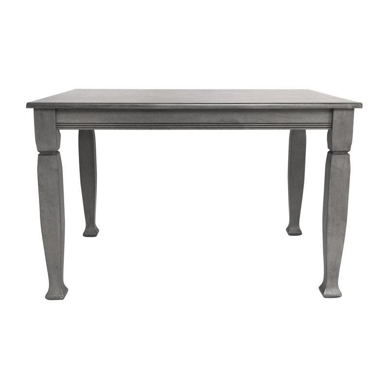 Antik Gri Masif Ahşap Dört Kişilik Yemek Masası 120x92x77 cm - 87052