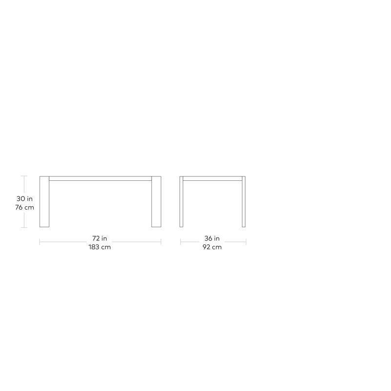 Beyaz Çıkmazlı Endüstriyel Ahşap Yemek Masası 180x90 cm - 87322