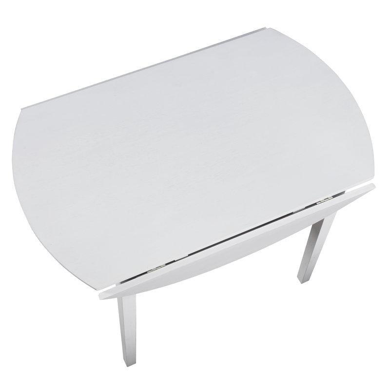 Beyaz Endüstriyel Ahşap Açılır Yemek Masası 107 cm - 87259