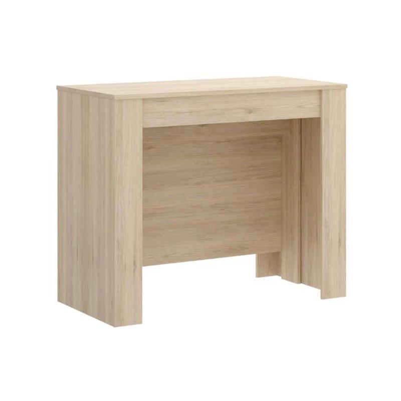 Beyaz Endüstriyel Ahşap Genişletilebilir Dikdörtgen Yemek Masası 54-239 cm - 87205