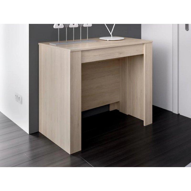 Beyaz Endüstriyel Ahşap Genişletilebilir Dikdörtgen Yemek Masası 54-239 cm - 87205