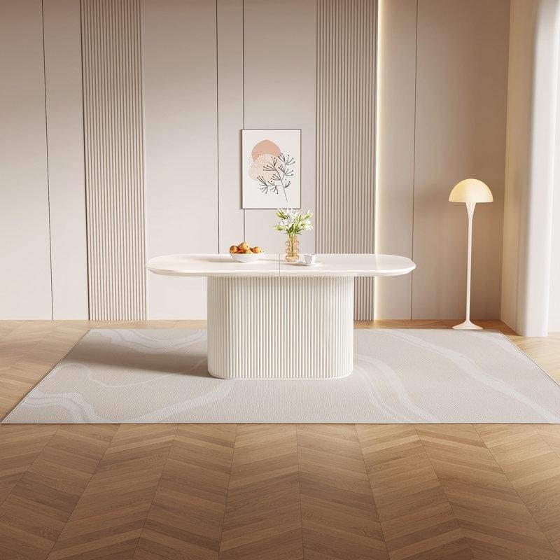 Beyaz Endüstriyel Ahşap Yemek Masası 178x85x75 cm - 84301