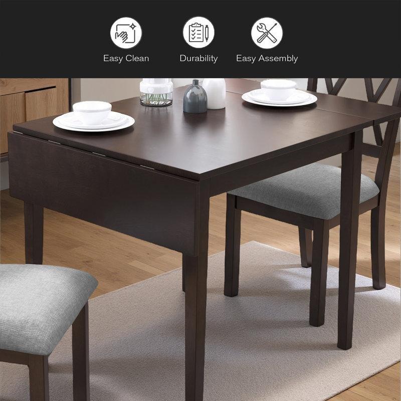 Beyaz Mermer Görünümlü Genişletilebilir Yemek Masası 74 cm - 86323