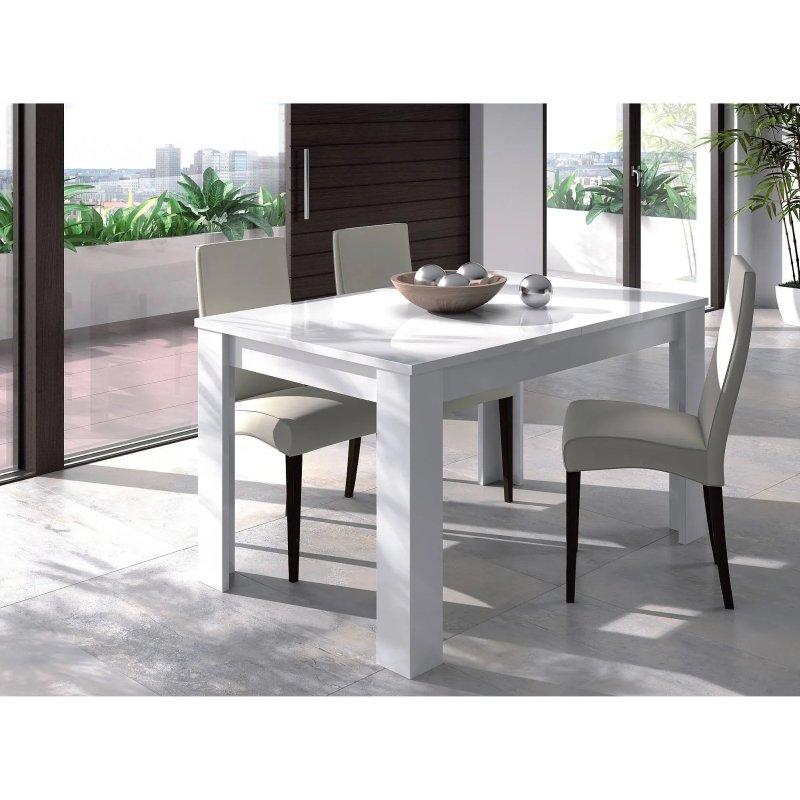 Beyaz Renk Açılır Yemek Masası 140-190 cm - 83284