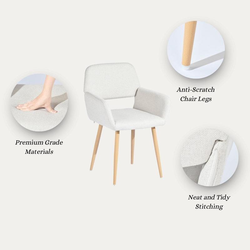 Beyaz Yuvarlak Endüstriyel Ahşap Küçük Mutfak Masası 80 cm Çapında 2 Koltuklu - 85567.0