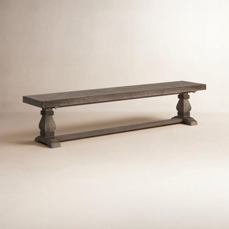Çam Ahşap Dönerli Bacaklı Yemek Masası Bench 83x46 cm - 88240