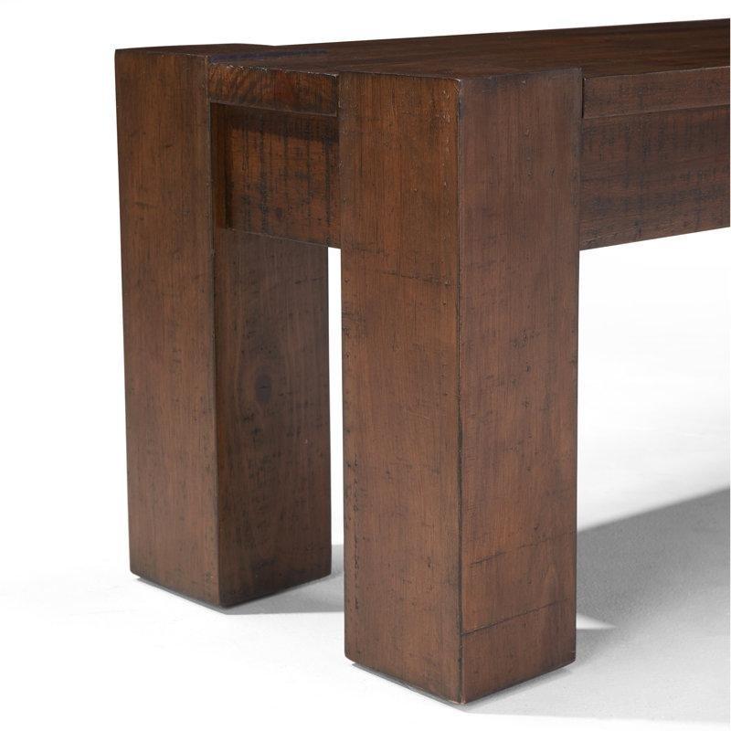 Çam Masif Ahşap Kahverengi Yemek Masası Bench 111x41x46 cm - 88312