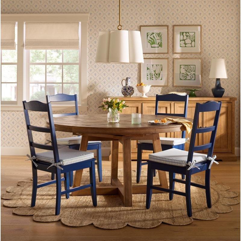 Çam Masif Ahşap Yuvarlak Açılır Yemek Masası 60x60 cm - 83464