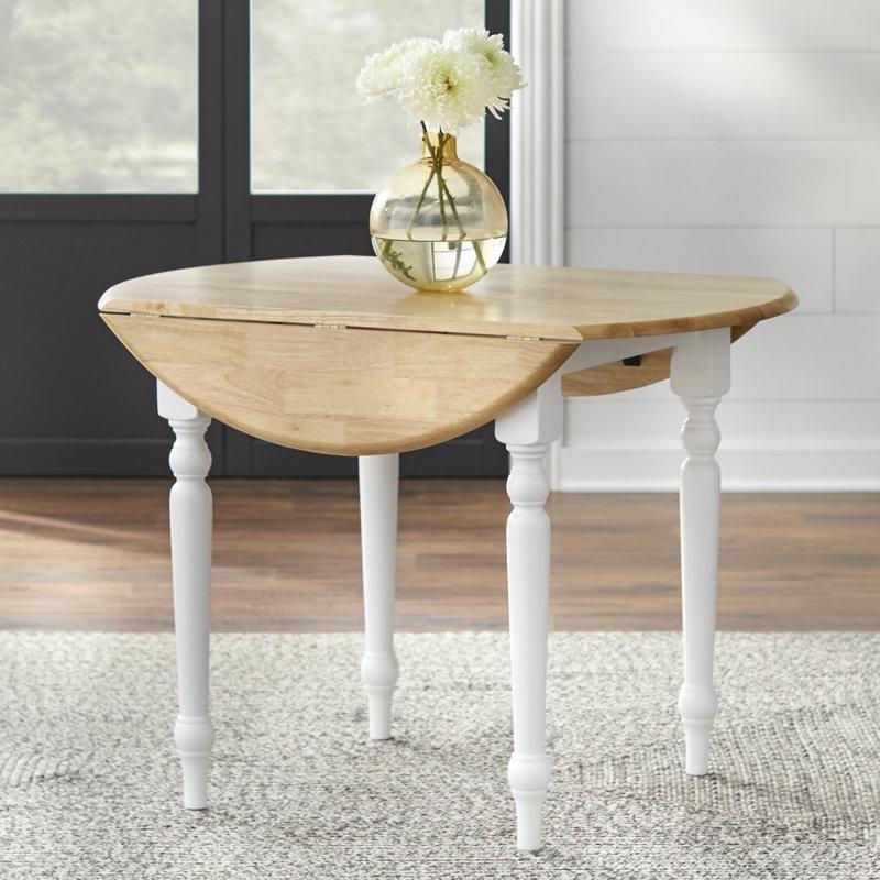 Cecelia Doğal Ahşap Katlanır Yemek Masası 74 cm Yüksekliğinde - 87706