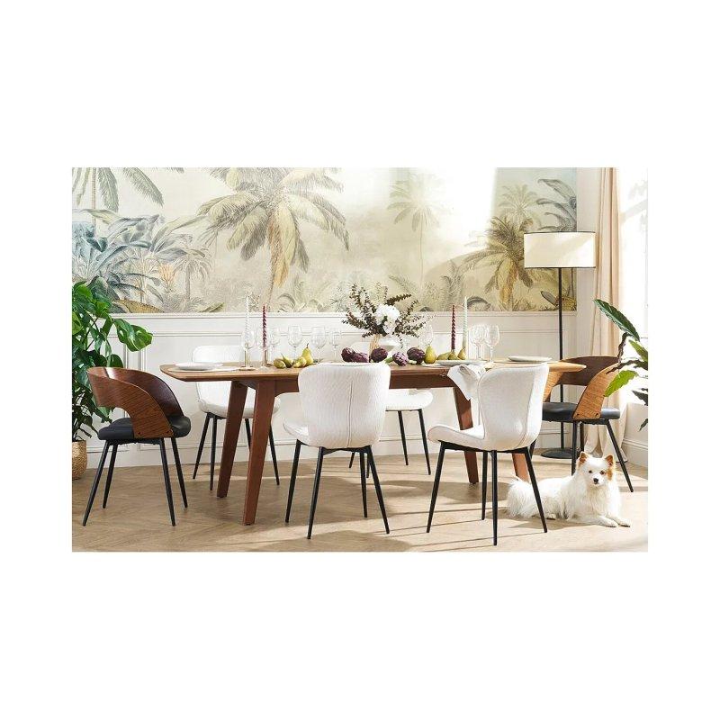 Ceviz Rengi Açılır Mekanizmalı Dikdörtgen Yemek Masası 180-230 cm - 87160