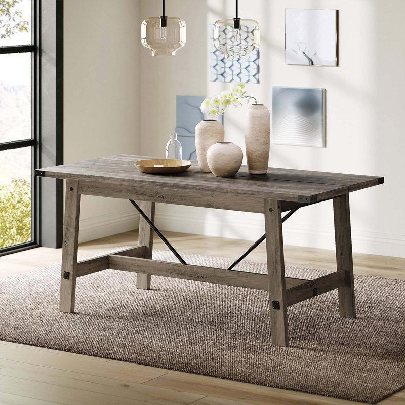 Ceviz Rengi Katlanabilir Dikdörtgen Yemek Masası 173x81 cm - 87022