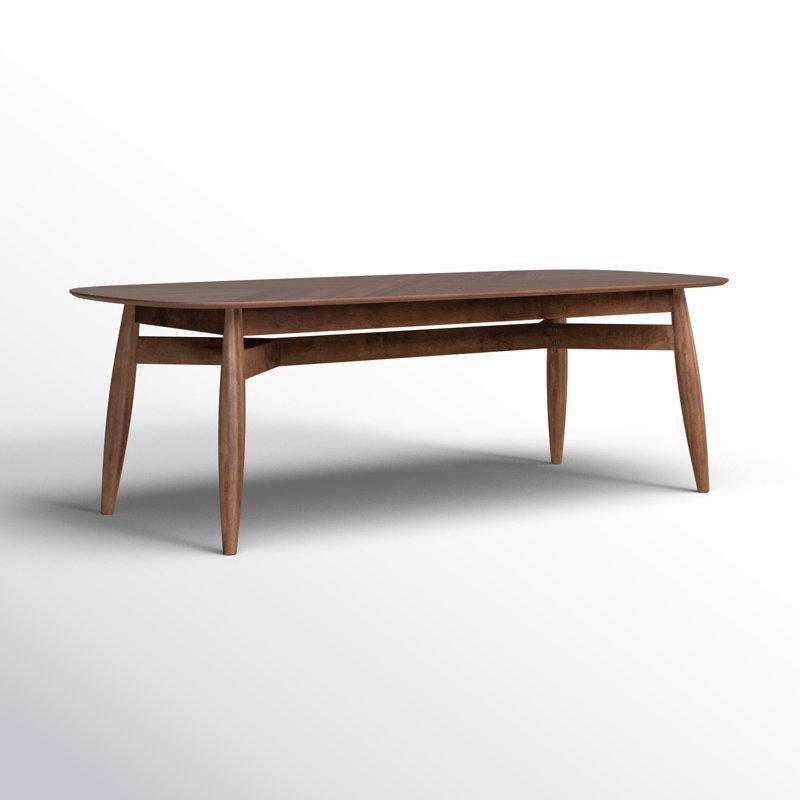 Ceviz Rengi Masif Ahşap Dikdörtgen 8 Kişilik Yemek Masası 240 cm - 84232