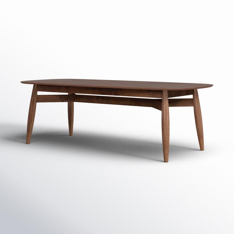 Ceviz Rengi Masif Ahşap Dikdörtgen 8 Kişilik Yemek Masası 240 cm - 84232