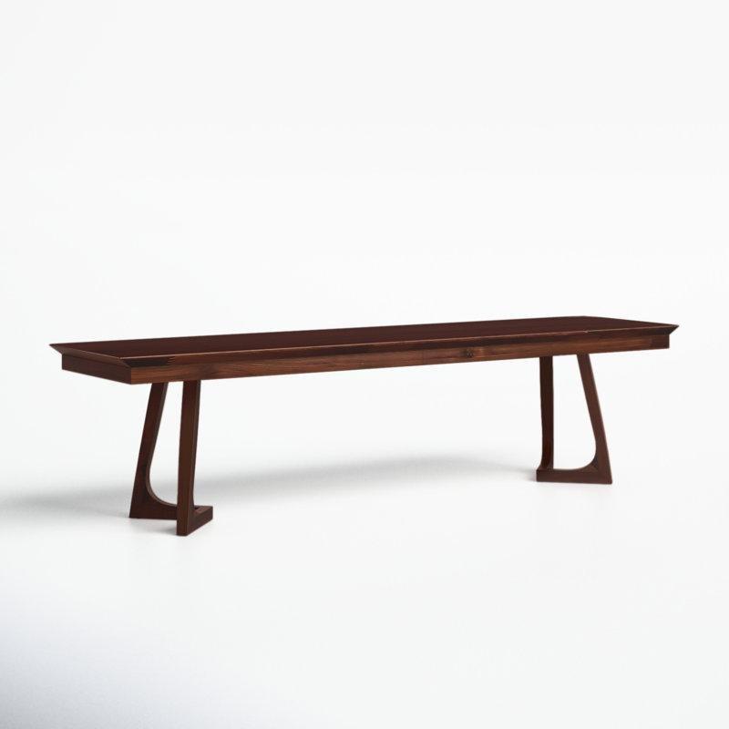 Ceviz Rengi Masif Ahşap Yemek Masası Bench 170 cm - 88339