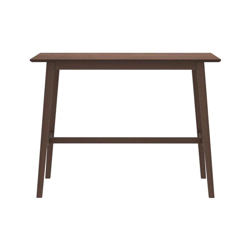 Ceviz Renkli Masif Ahşap Ayaklı Bar Masası 120x45x92 cm - 88669