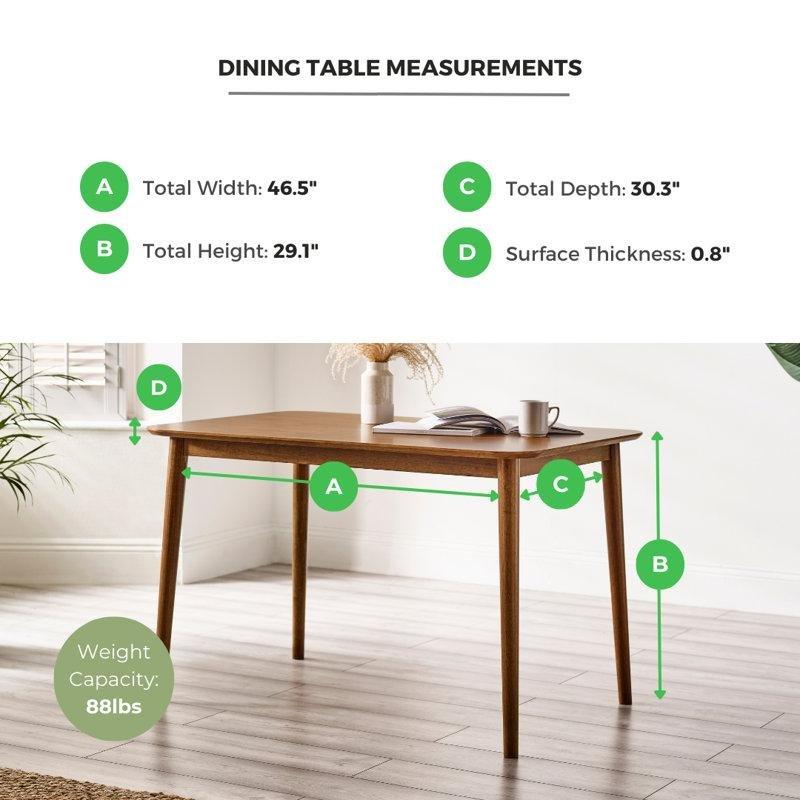 Ceviz Tonlu Endüstriyel Ahşap 4-6 Kişilik Mutfak Masası ve 2 Bench Takımı 150x90 cm - 88780