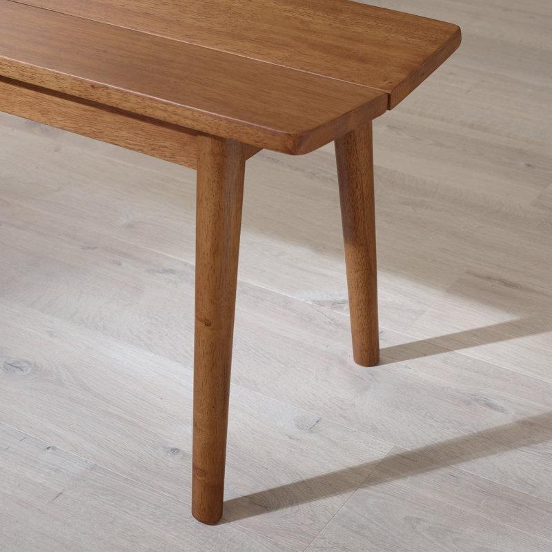 Ceviz Tonlu Endüstriyel Ahşap 4-6 Kişilik Mutfak Masası ve 2 Bench Takımı 150x90 cm - 88780