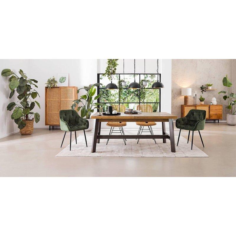Çift Renkli Çam Masif Açılır Yemek Masası 170x100 cm - 83830