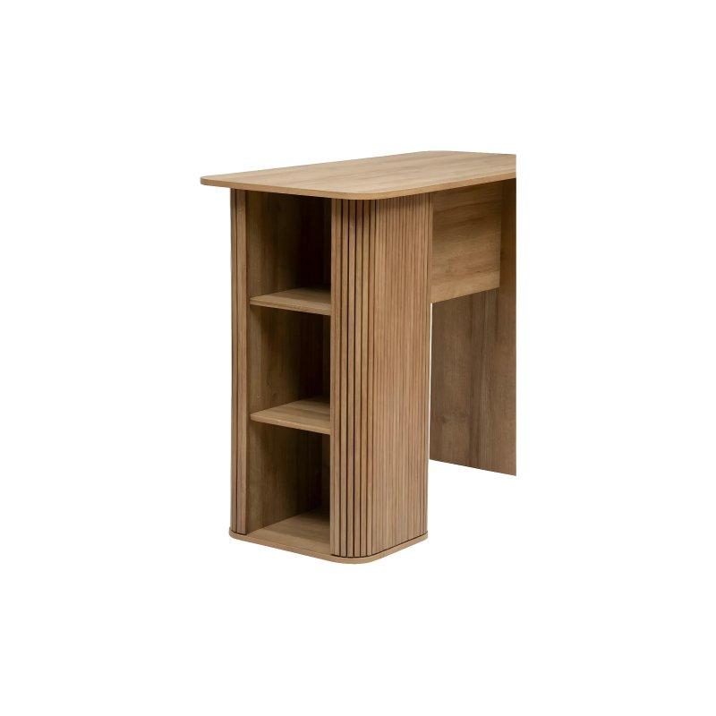 Colva Ahşap Görünümlü Bar Masası 120x60x102 cm Kahverengi - 88612