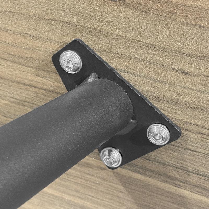 Dikdörtgen Modern Mutfak Masası Takımı 120 cm Endüstriyel Ahşap ve 4 Adet Sandalye - 85717.0