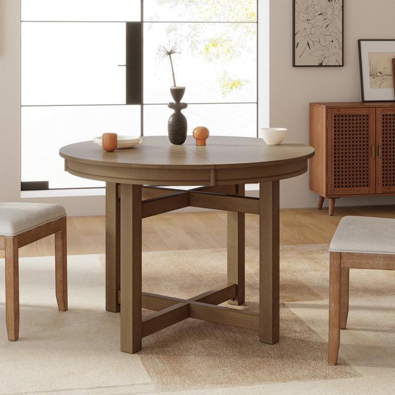 Doğal Ahşap Açılır Yemek Masası 152 cm - 83527