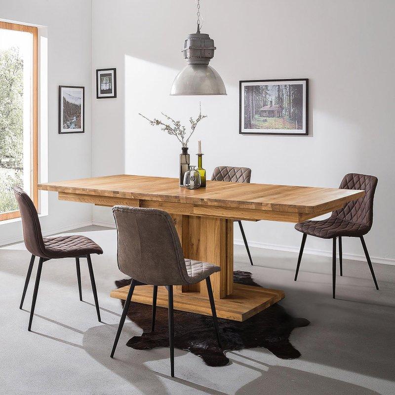 Doğal Ahşap Açılır Yemek Masası 160x90 cm - 83836