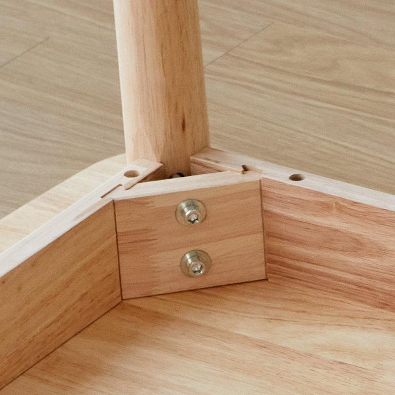 Doğal Ahşap Dikdörtgen Yemek Masası 74 cm Yüksekliğinde - 87232